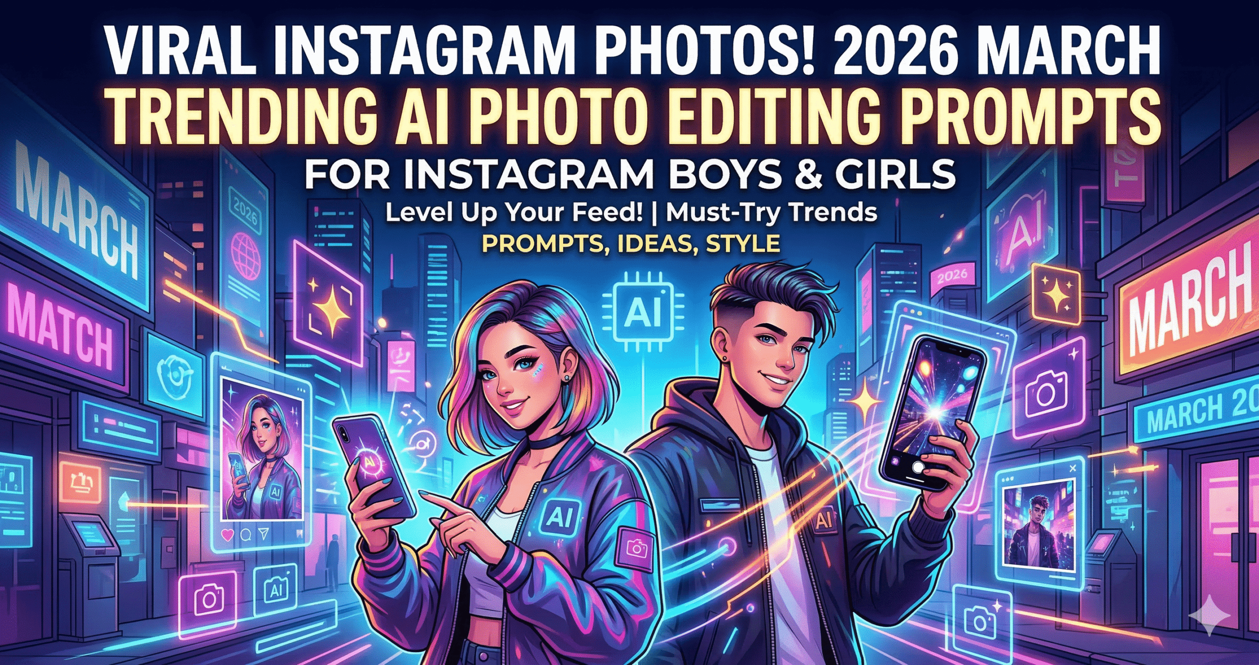 Trending AI Photo Editing Prompts for Instagram Boys & Girls